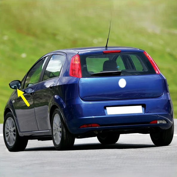Fiat Grande Punto 2006-2011 Sol Dış Ayna Camı Elektrikli 71740498