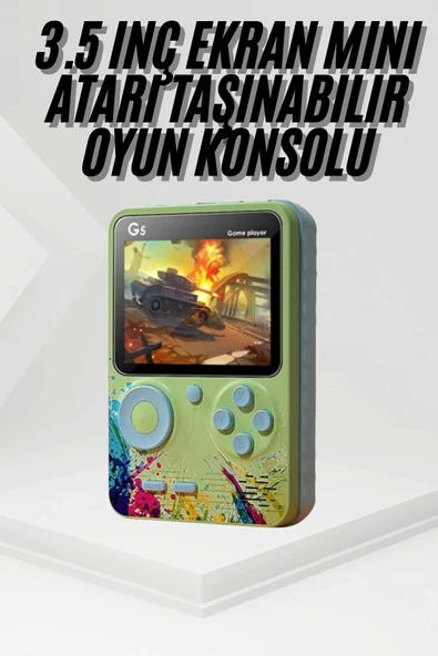 Game Box Oyun Konsolu 500 Retro Oyunlu Mini Taşınabilir 3 İnç ürün görseli 1