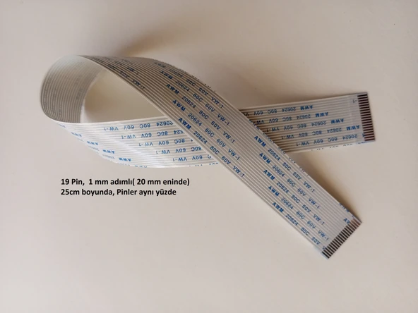 Awm 20624 80C 60V Vw-1 Flex Kablo 19Pin, 25Cm 19-1-25A ürün görseli 1