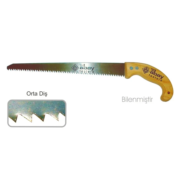 Abay Orta Diş Bağ Testere 35 Cm - Ahşap Sap ürün görseli