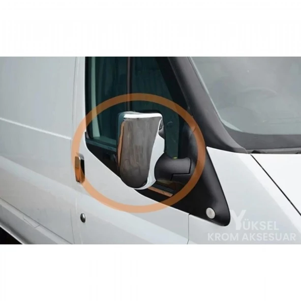FORD TRANSİT 2003-2013 KROM PASLANMAZ ÇELİK AYNA KAPAĞI ürün görseli 1