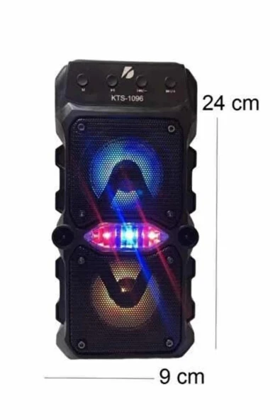 Bluetooth Hoparlör Yüksek Ses Kaliteli Büyük Boy Çift Çıkışlı Ses Bombası - Resim 4