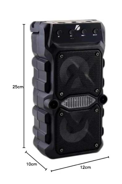 Bluetooth Hoparlör Çift Mikrofonlu Güçlü Ses Kaliteli Kesintisiz Kablosuz - Resim 5