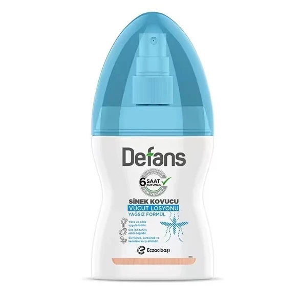 Defans Sinek Kovucu Vücut Losyonu Yağsız Formül 100 ml
