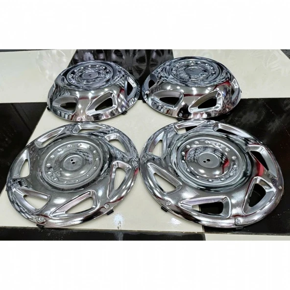 UNİVERSAL 16 İNÇ KROM ÖN-BOMBE ARKA-DÜZ 4 ADET KAPAK - 9