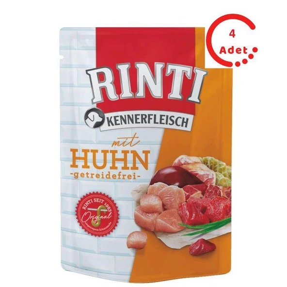 Rinti Tavuk Etli Köpek Yaş Maması 400 Gr x 4 Adet ürün görseli 1