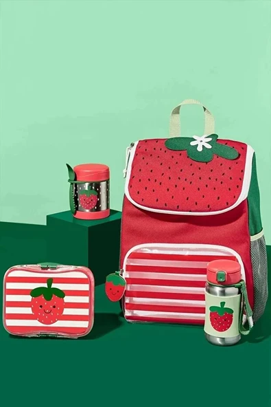 Skip Hop Zoo Paslanmaz Çelik Termos 325 Ml Çilek - 5