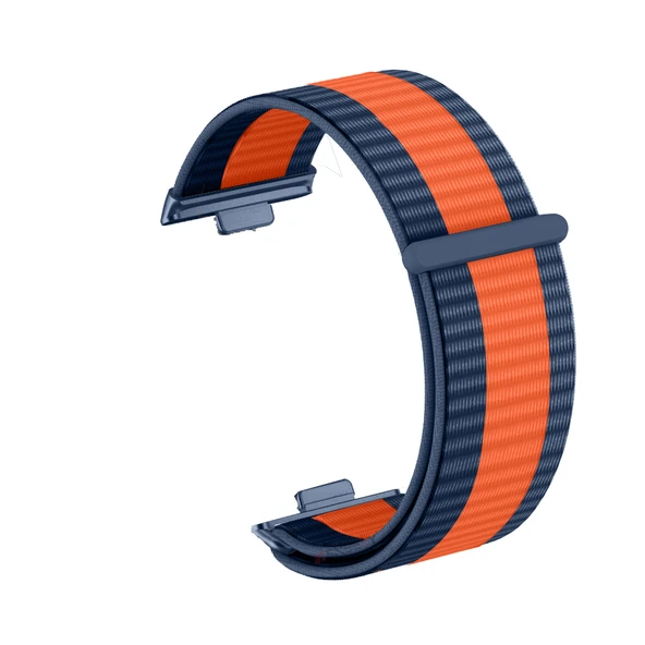 Huawei Watch Fit 4 Fit 4 Pro Fit 3 Uyumlu Ayarlanabilir Cırt Cırtlı Yumuşak Spor Kumaş Örgü Kordon  Turuncu - Resim 3