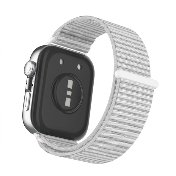 Huawei Watch Fit 4 Fit 4 Pro Fit 3 Uyumlu Ayarlanabilir Cırt Cırtlı Yumuşak Spor Kumaş Örgü Kordon  Beyaz - Resim 2