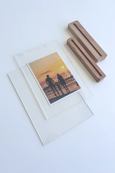 Ahşap Çift Taraflı Fotoğraflık – Kayın Ağacı & Şeffaf Pleksi - Resim 6