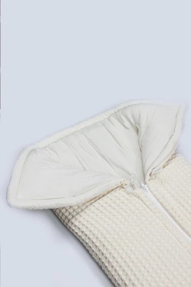 Bistyle Fermuarlı Natural Life Pike Battaniye Girl 70113 Ekru - 8