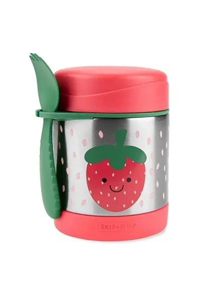 Skip Hop Zoo Paslanmaz Çelik Termos 325 Ml Çilek