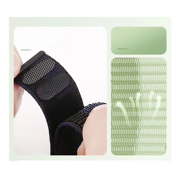 Huawei Watch Fit 4 Fit 4 Pro Fit 3 Uyumlu Ayarlanabilir Cırt Cırtlı Yumuşak Spor Kumaş Örgü Kordon  Bej - Resim 4