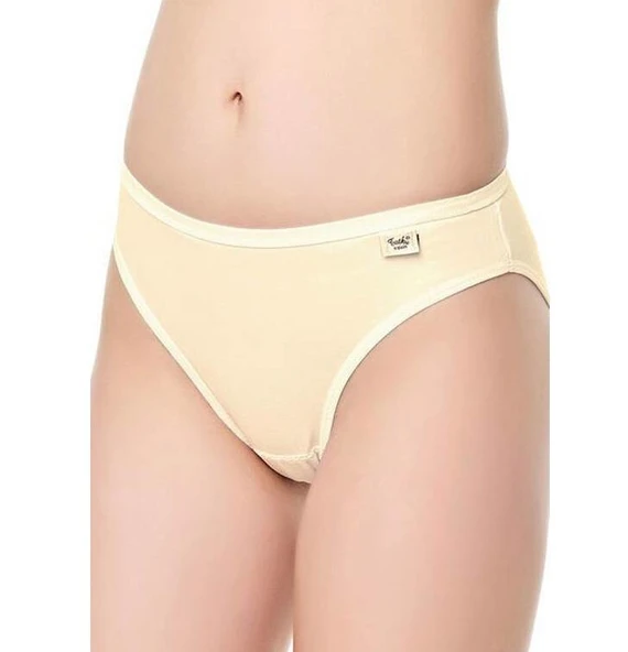 12 li Paket Tutku Bayan Düz Bikini Külot - Resim 4