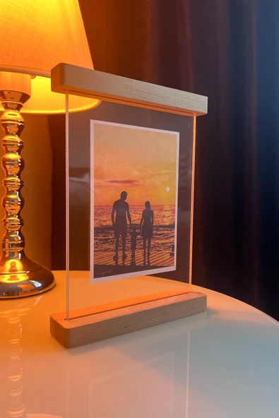 Ahşap Çift Taraflı Fotoğraflık – Kayın Ağacı & Şeffaf Pleksi - Resim 5