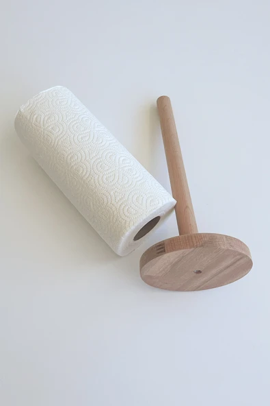 Ahşap Kağıt Havluluk – Kayın Ağacı Rulo Havluluk (28 cm) - Resim 4