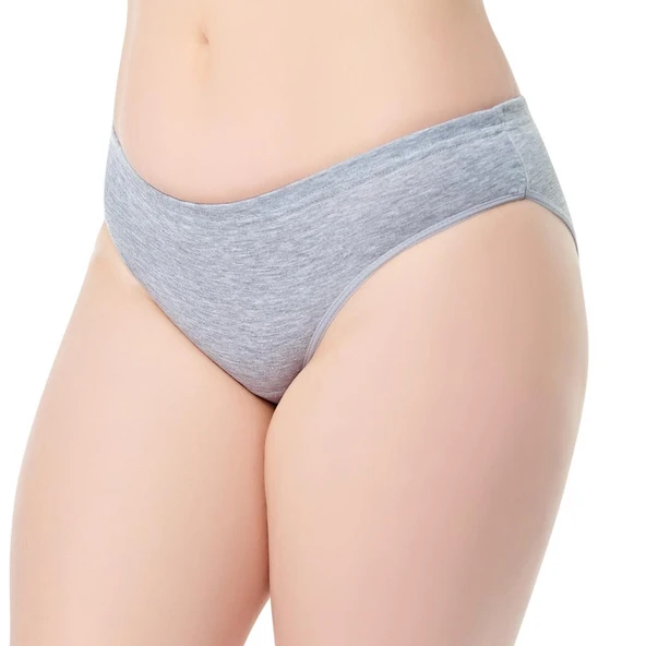 12 li Paket Tutku Bayan Düz Bikini Külot - Resim 2