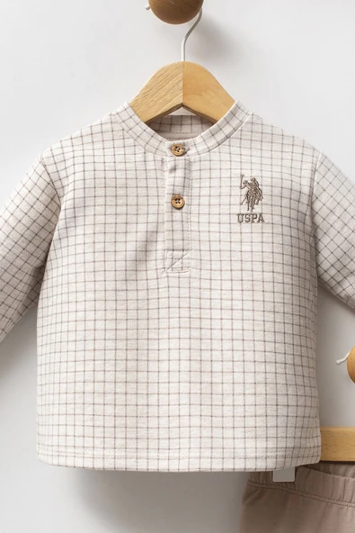 U.s. Polo Assn 2 Li Takım Usb2576 Bej Melanj - Resim 2