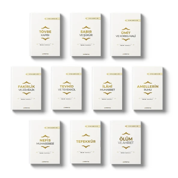 İmam Gazâli İhya Manevi Terbiye 10 Kitap - Tövbe, Sabır, Şükür,Ümit, Fakirlik,Tefekkür, Ölüm ürün görseli 1
