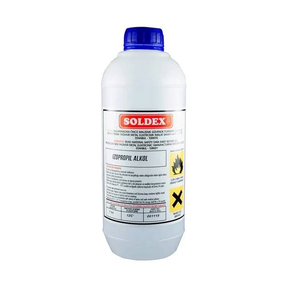 Soldex İzopropil Alkol 1 Lt - %99,9 Saf İpa - 1