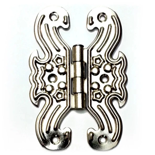 Dekoratif, Sac Kelebek Menteşe - Büyük, Nikel, 1 Adet ürün görseli 1