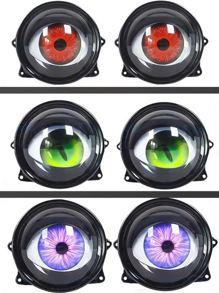 33 MODLU ANİMASYONLU MERCEK GÖZ FAR SİS AMBİYANS LED AYDINLATMA 2 ADET 12-24 VOLT - 8
