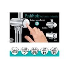 VALTEMO Selfio Chrome Black Kendini Temizleyen Duş Seti VS-2903  3 Fonksiyonlu El & Tepe Duşu  Kireç Önleyici  2 Yıl Garanti  Modern Banyo - Resim 2