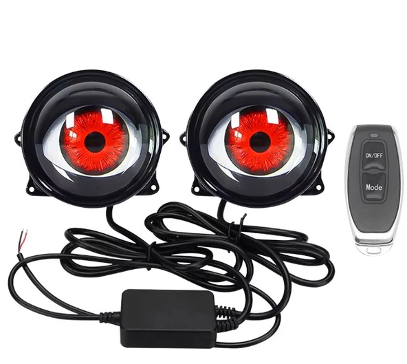 33 MODLU ANİMASYONLU MERCEK GÖZ FAR SİS AMBİYANS LED AYDINLATMA 2 ADET 12-24 VOLT - 2