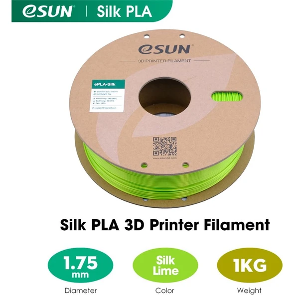 Esun Esilk-Pla Filament Limon Yeşili 1.75mm 1 Kg - Urhanshop Yetkili Satış - Resim 2