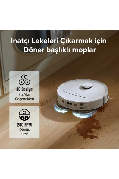 Qrevo S Akıllı Robot Süpürge - Beyaz - 4
