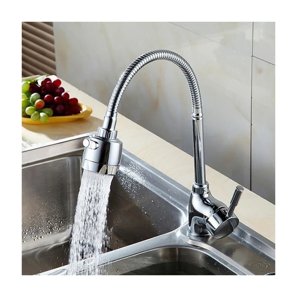 Mucit Home Krom Musluk Başlığı Kubar Boru/Fonksiyonlu Musluk Başlığı - 4