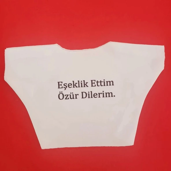 Eşeklik Ettim Yazılı Oyuncak Tişörtü ürün görseli