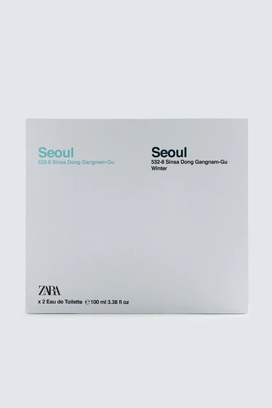 ZARA SEOUL + SEOUL WINTER EDT 2X100 ML (3.38 FL.OZ) - Resim 2