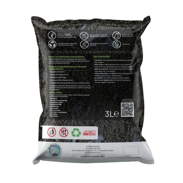 Vermikompost ile Zenginleştirilmiş Biochar 3 L - 1