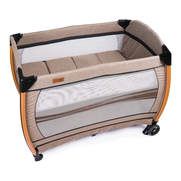 Comfymax Power Park Yatak Oyun Parkı 70x110 - Wood Brown - Resim 4
