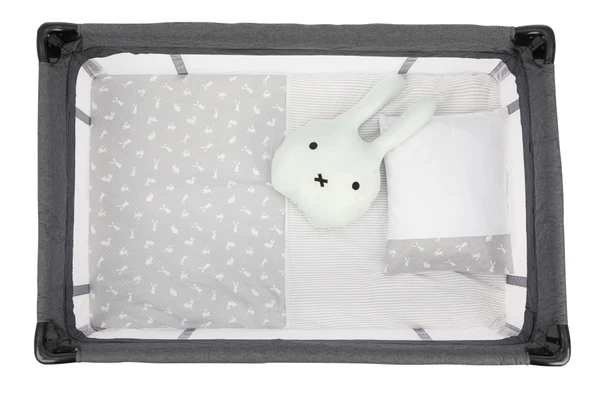 Sema Baby 6 Parça Lüks Park Yatak Bebek Uyku Seti - Happy Rabbit ürün görseli 1