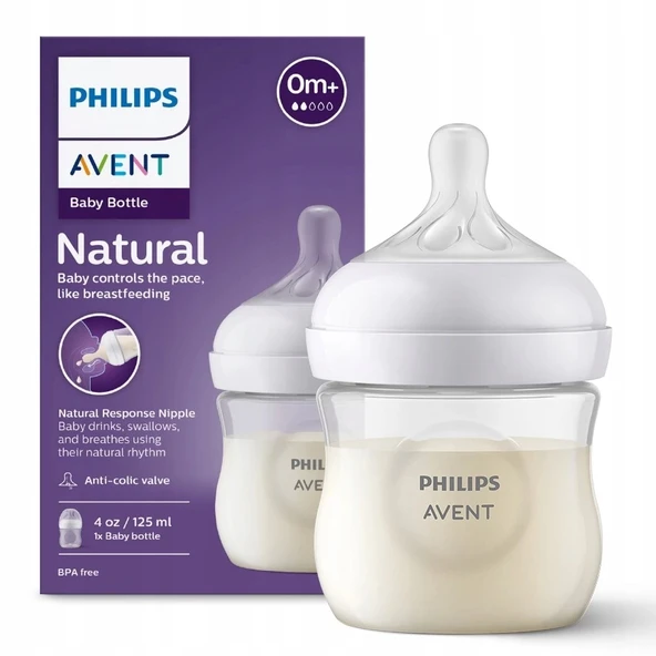 Philips Avent Natural Response PP Biberon 0 Ay+125ml SCY900/01 ürün görseli