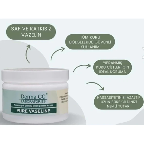 Derma CC Sensitive Pure Katkısız Saf Vazelin 150 ml - Resim 2
