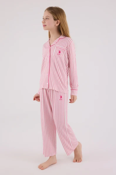 U.S. Polo Assn Gömlek Pijama US2326-4 Fuşya - 2