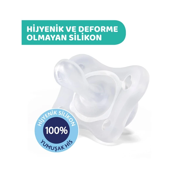 Chicco PhysioForma Mini Soft 2'li Emzik 0-2 Ay Kız - Resim 6