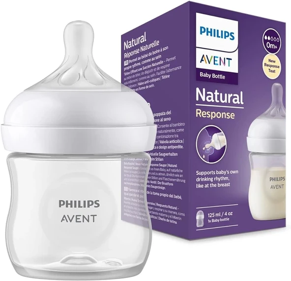 Philips Avent Natural Response PP Biberon 0 Ay+125ml SCY900/01 - Resim 2