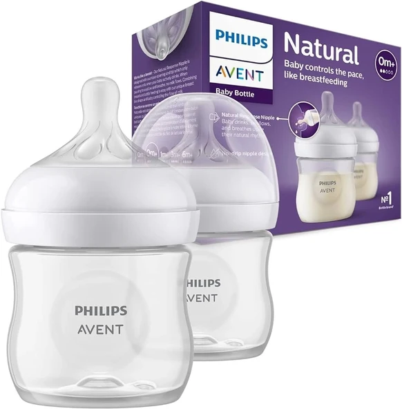 Philips Avent Natural Response PP 2'li Biberon Seti, 0+ Ay 125ml SYC900/02 ürün görseli