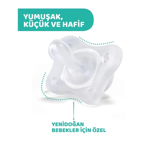 Chicco PhysioForma Mini Soft 2'li Emzik 0-2 Ay Kız - Resim 5