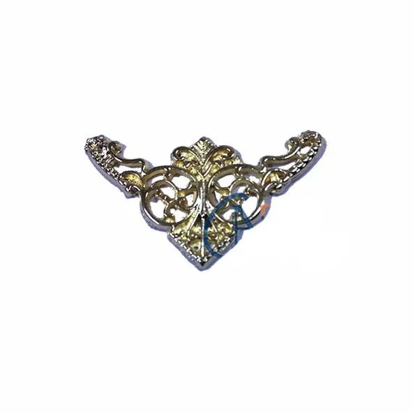 Dekoratif Köşe Süsü, Köşelik - Küçük, 19x34mm, Sarı, 1 Adet ürün görseli 1