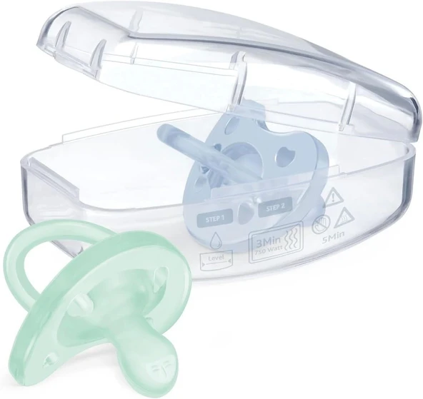 Chicco PhysioForma Soft 2'li Silikon Emzik 2-6 Ay Erkek ürün görseli 1