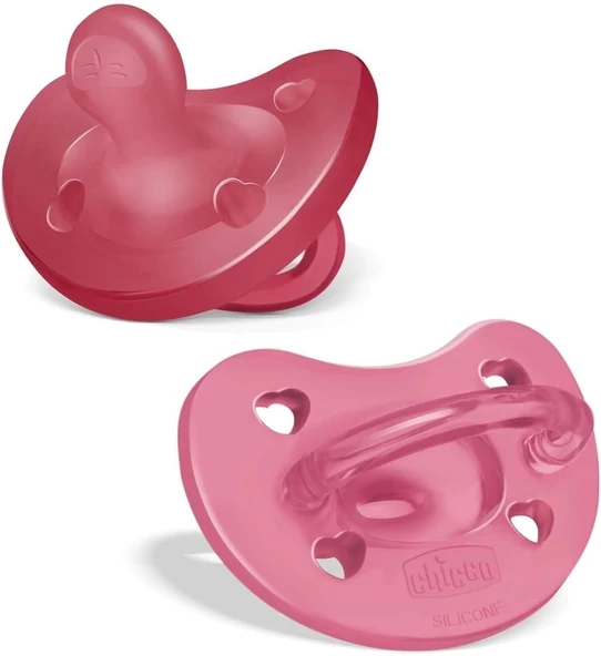 Chicco PhysioForma Soft 2'li Silikon Emzik 16-36 Ay Kız ürün görseli 1
