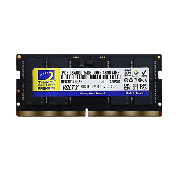 TwinMOS 16GB DDR5 4800MHz (TMD516GB4800S40) (NB) ürün görseli 1