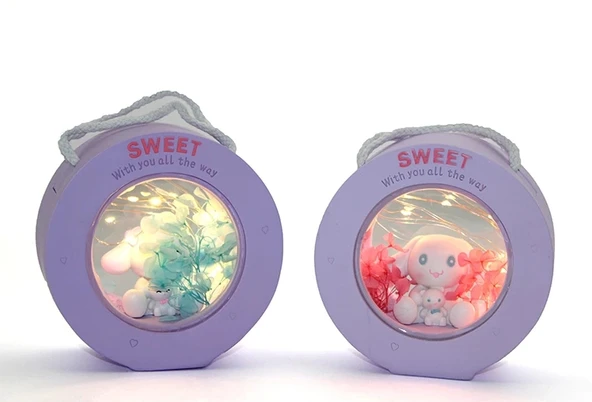 Polyester Hello Kitty Cinnamoroll Masa Üstü Lamba Alk1619 - 1