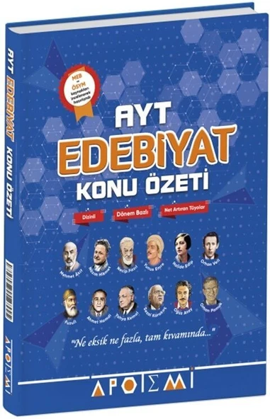 AYT Edebiyat Konu Özeti Apotemi Yayınları ürün görseli 1