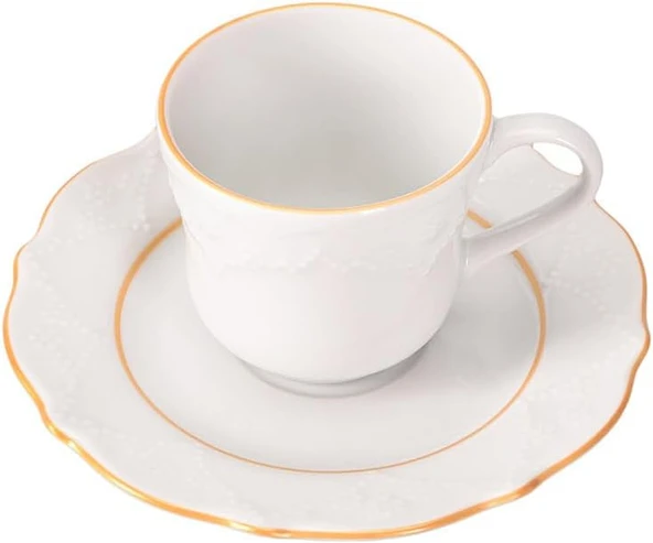 Porland Boya Yaldız 6 Kişilik Kahve Takımı 85cc - 2